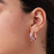 Sophie Hoop Earrings on model