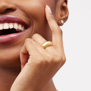 Megan Bold Ring on model