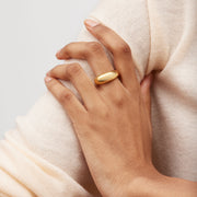 Megan Bold Ring on model