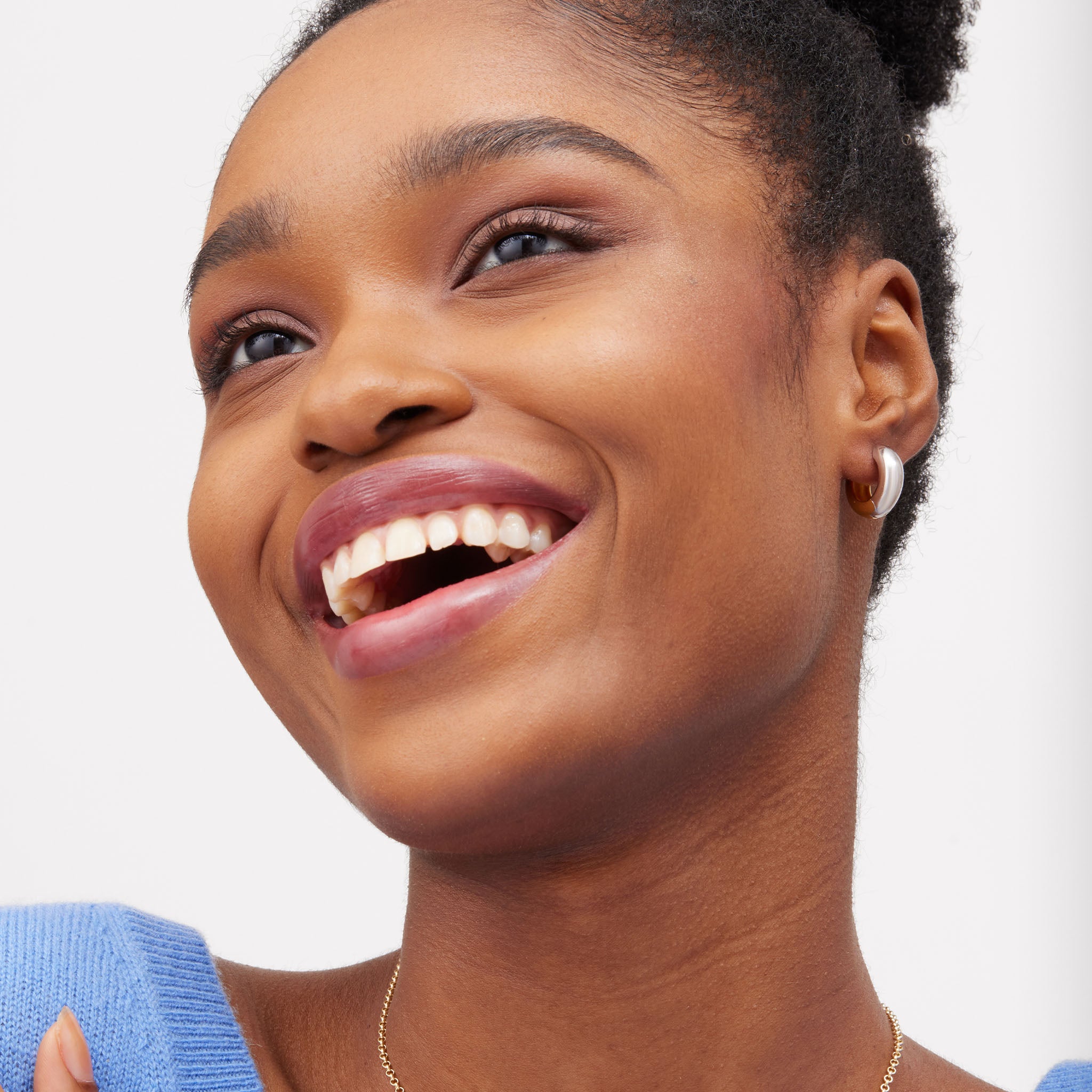 Small Bold Reversible Hoop Earrings