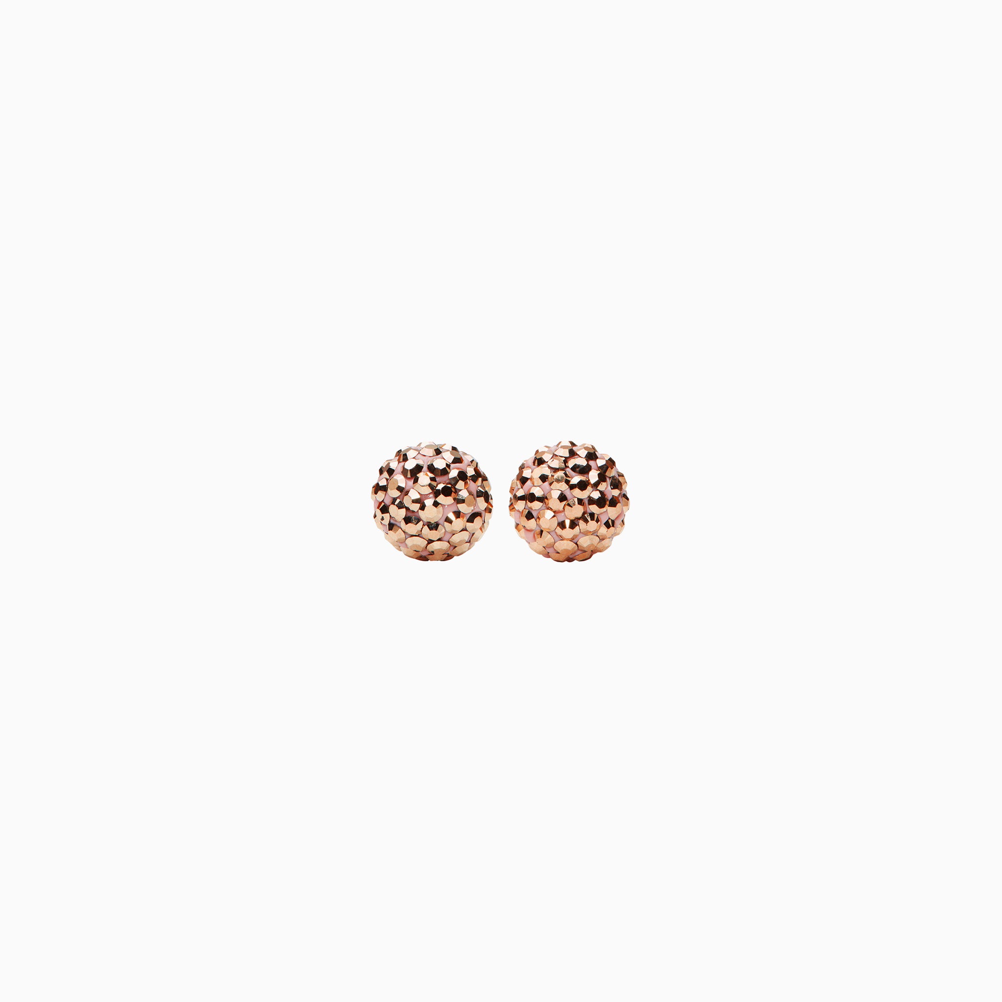 Small Gilded Rose Gold Sparkle Ball™ Stud Earrings