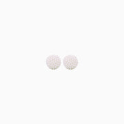 White Pearl Sparkle Ball™ Stud Earrings 8mm